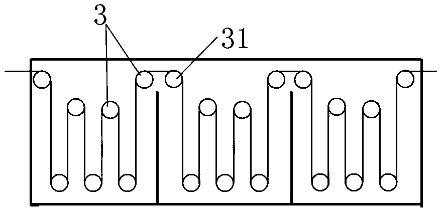 Device and method for recovering real wax anti-printing fabric wax based on hot water hot wax treatment