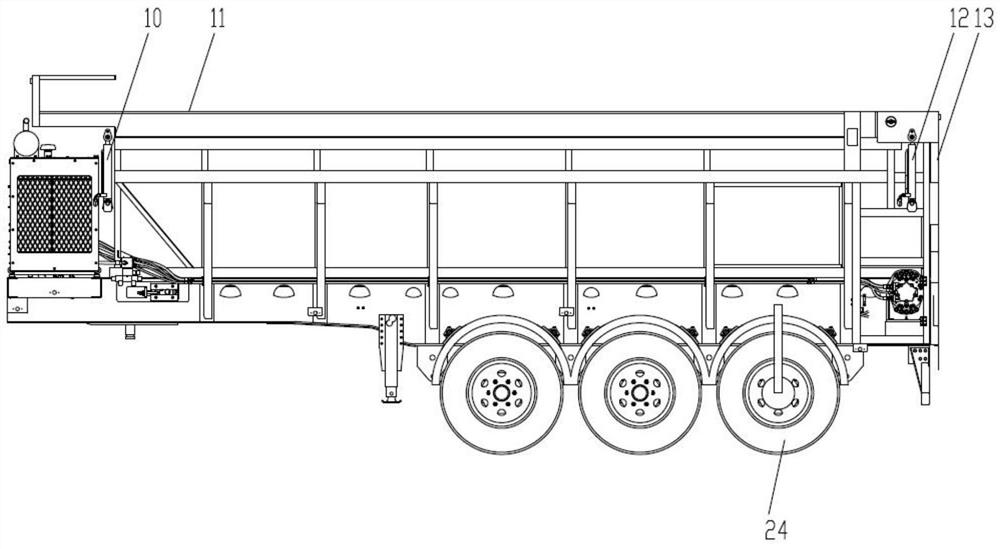 Intelligent control system and unloading control method for heat preservation semi-trailer transport vehicle