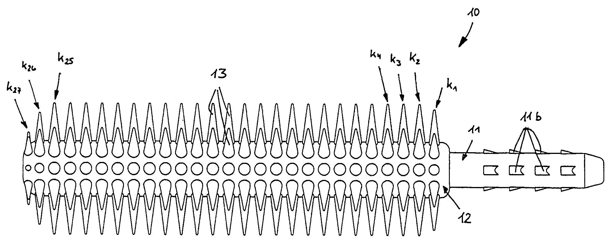 Applicator for liquid or paste-like media, in particular decorative cosmetics such as mascara