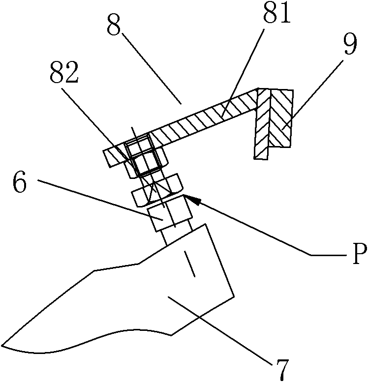 Regulating method of gap between blade and knife door of filament cutter