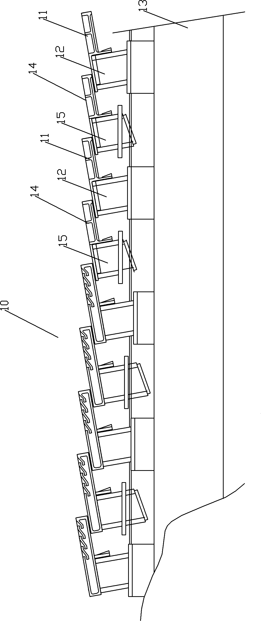 Novel grate type cooler