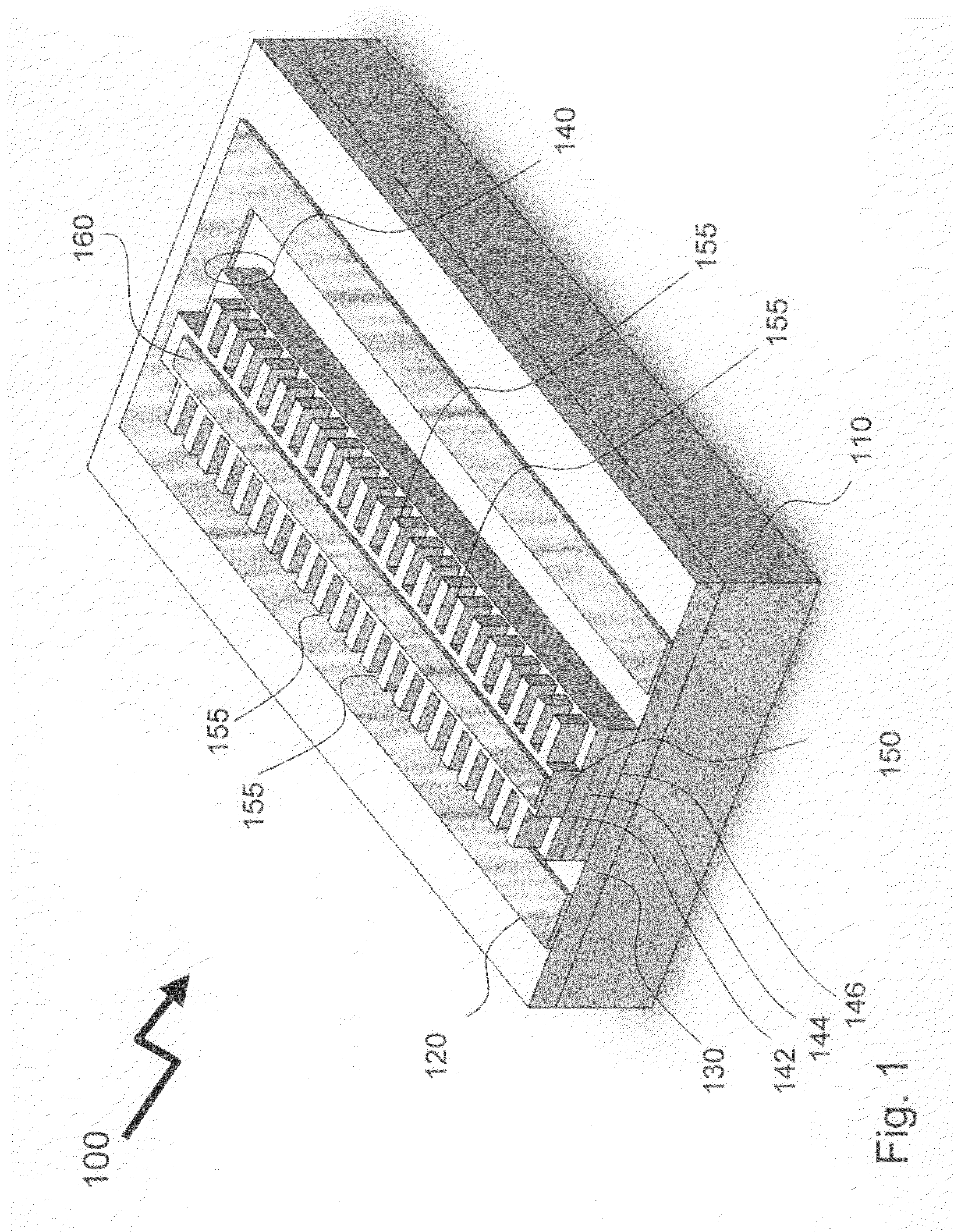 Enhanced efficiency laterally-coupled distributed feedback laser