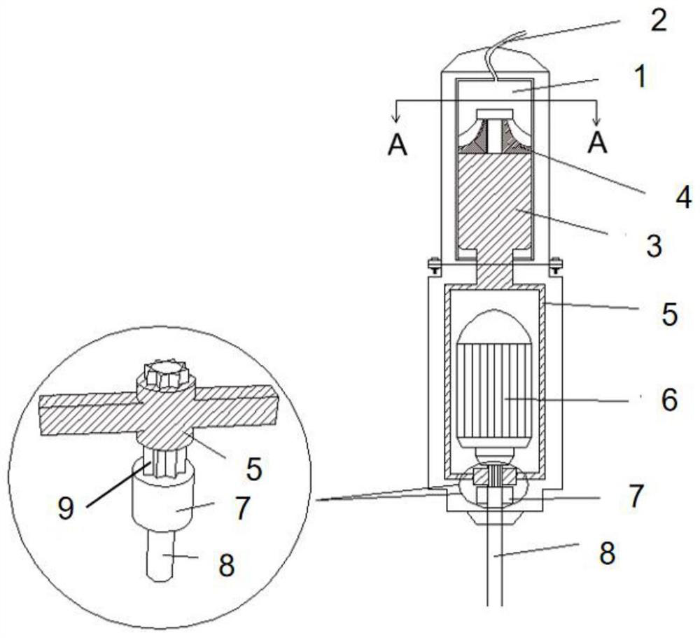 Spiral percussion drill suitable for rock and soil and construction method