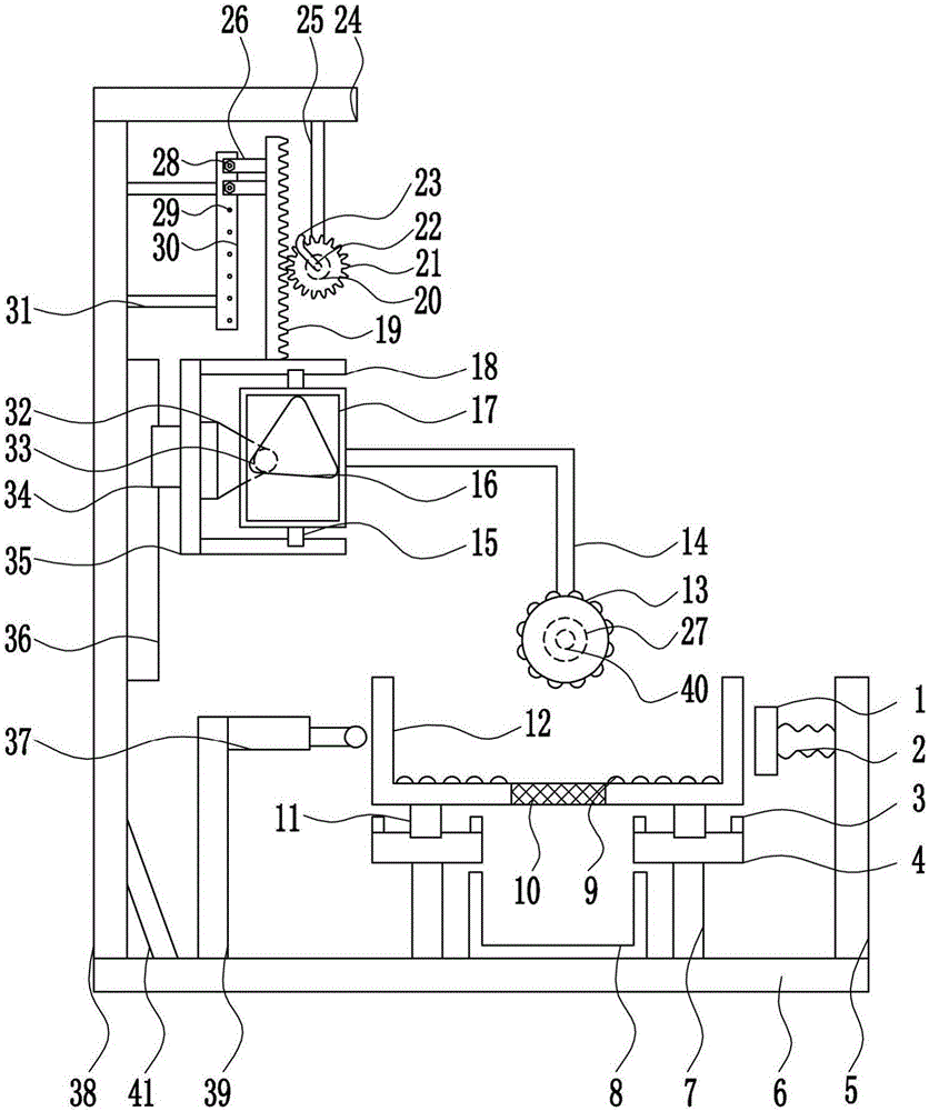 Fodder grinding device for feeding farm