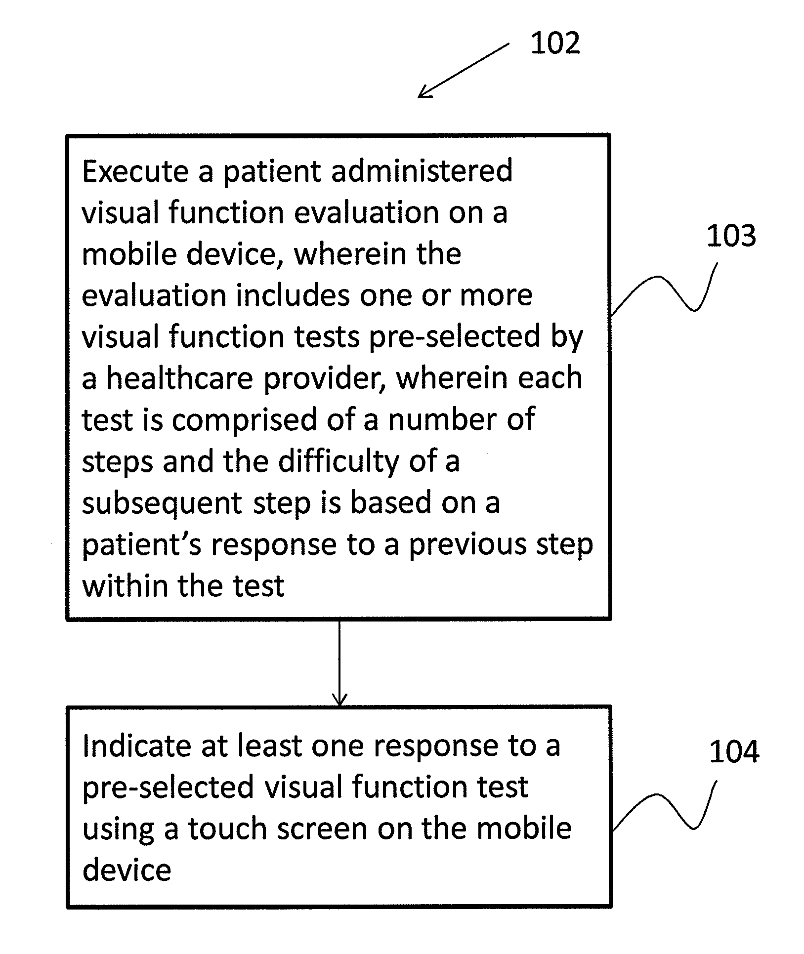 System and method for providing analysis of visual function using a mobile device with display