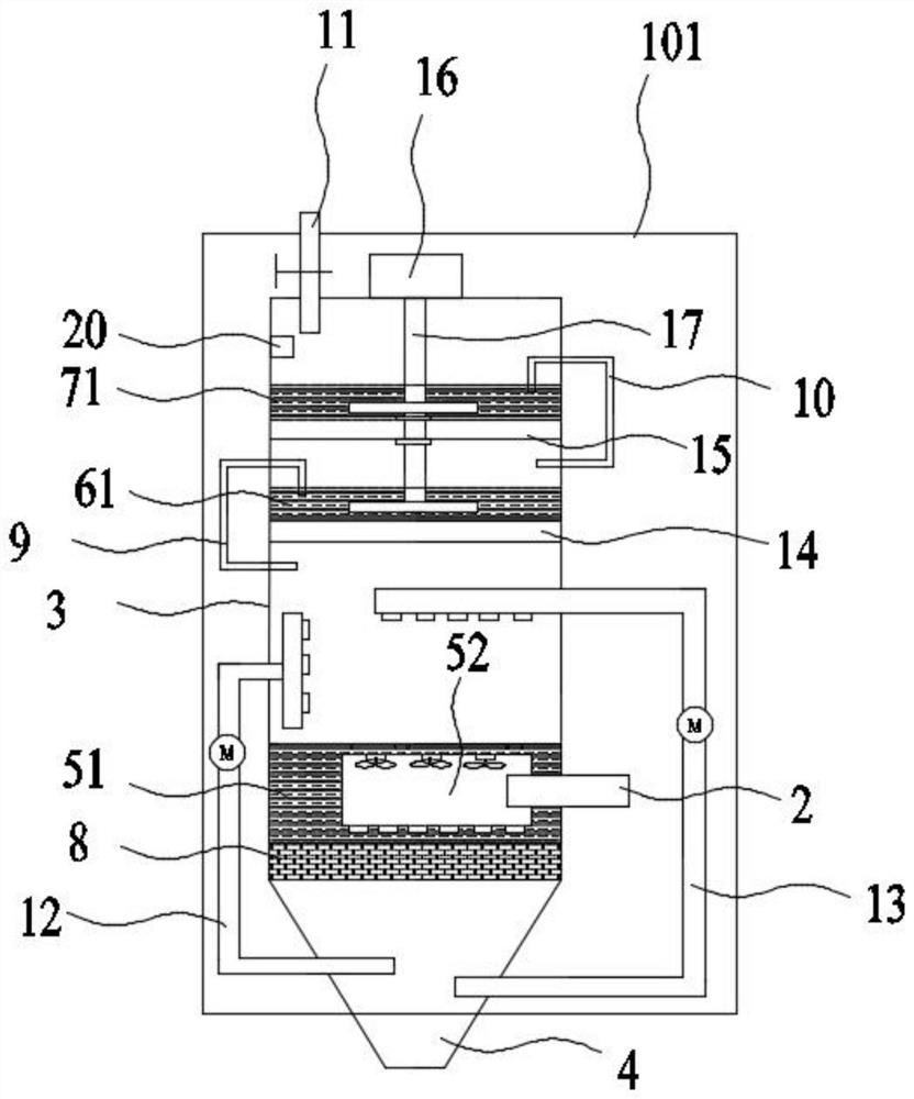 Fly ash purification environment-friendly equipment for waste incineration treatment