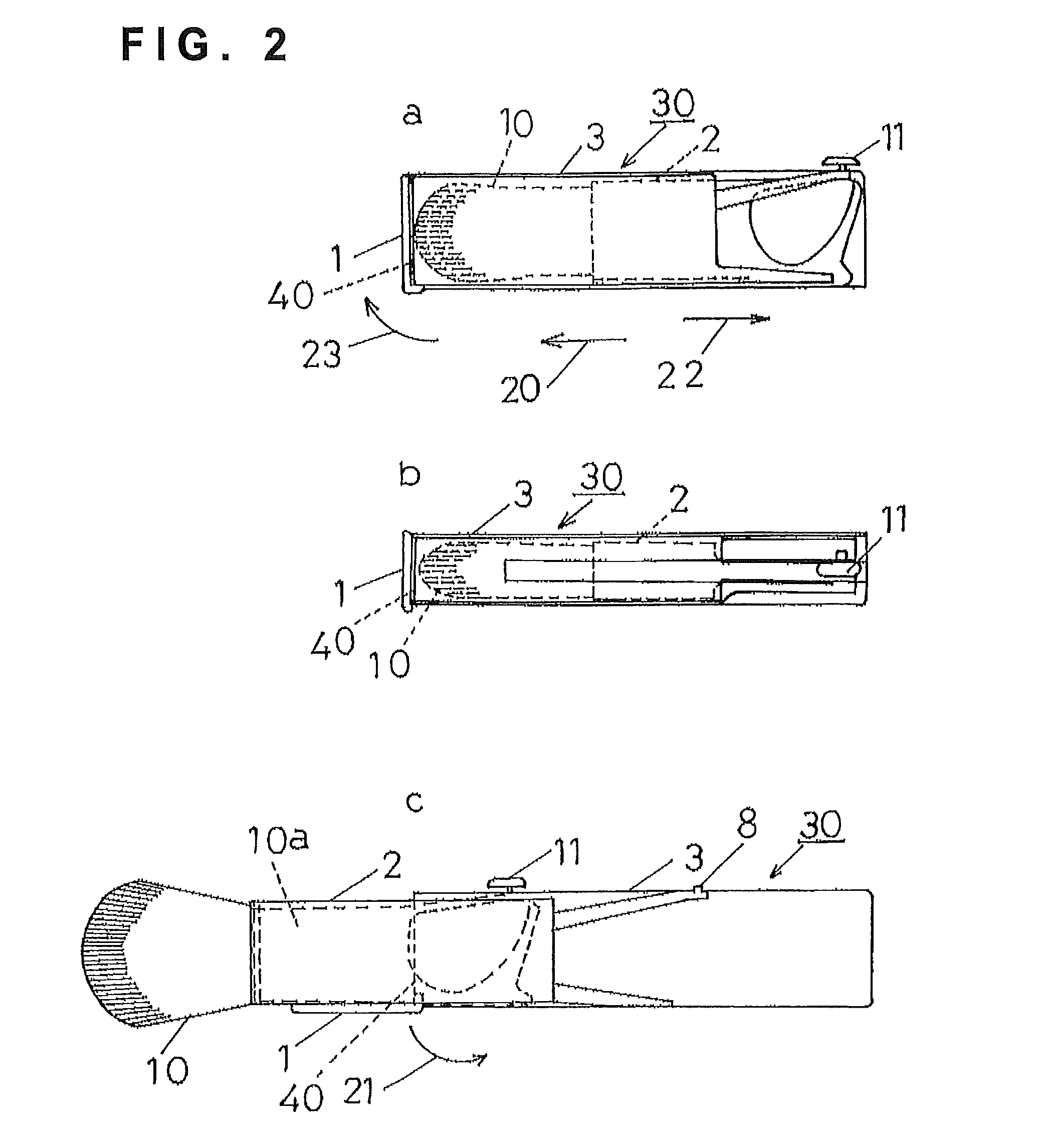 Mechanism for opening and closing an opening portion