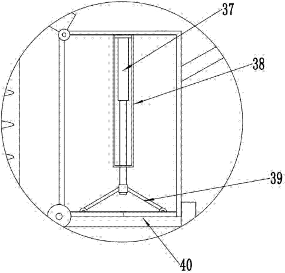 Convenient-backfilling pit digging device for gardens