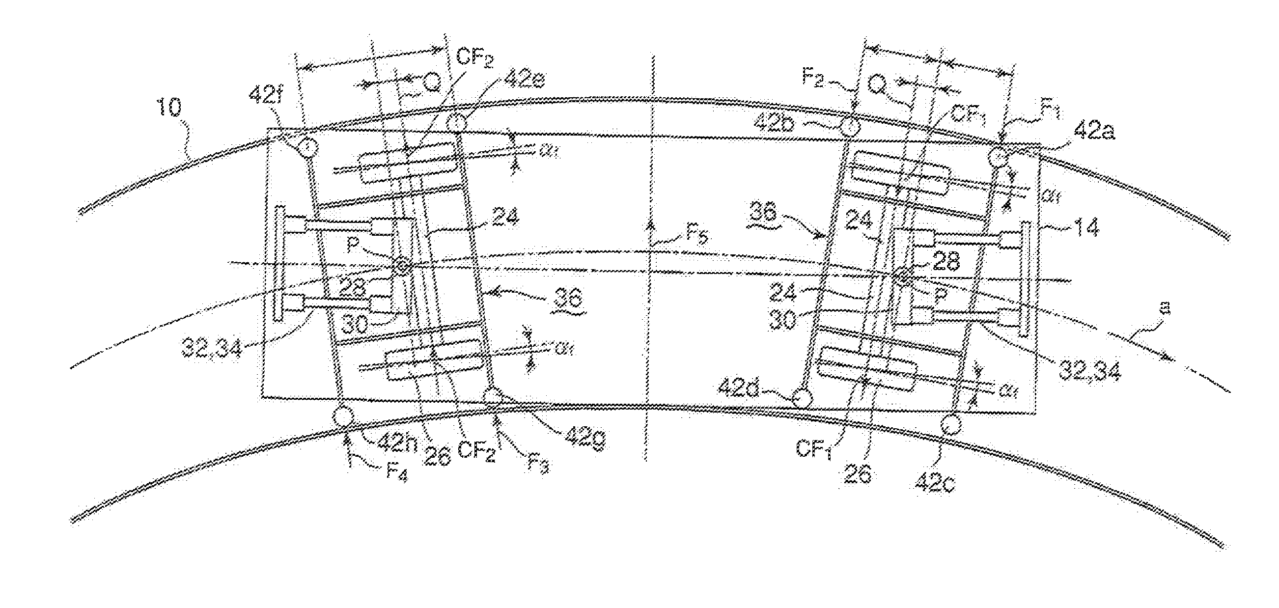 Bogie for guide rail type vehicle