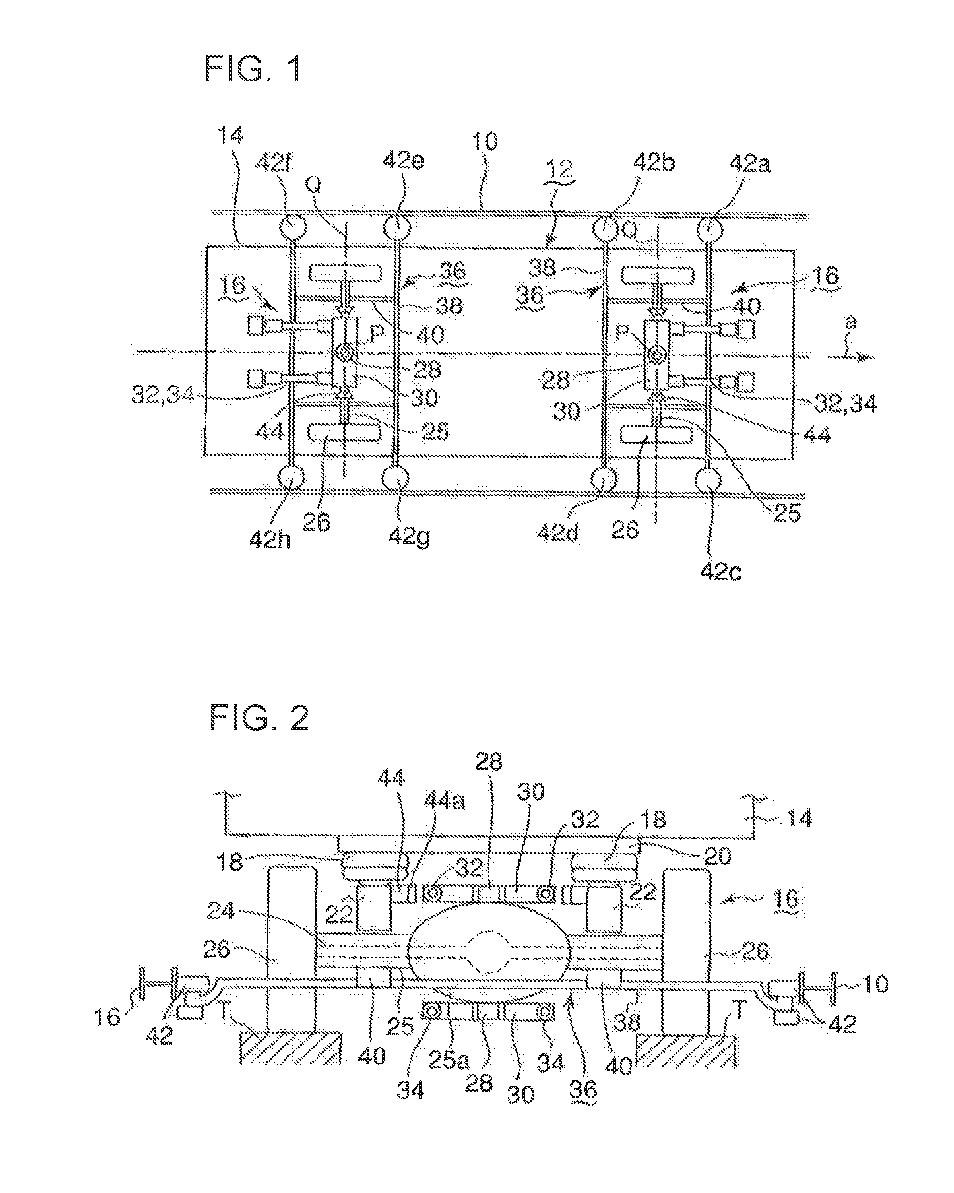 Bogie for guide rail type vehicle