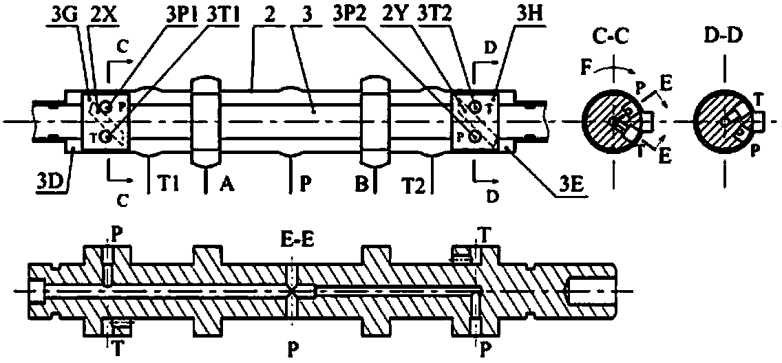 High-flow high-frequency-response digital valve capable of rotating and being controlled in parallel