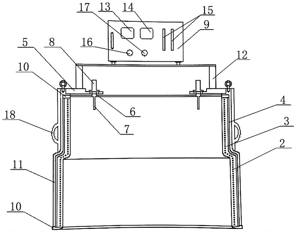 Automatic heating device of generator thrust block