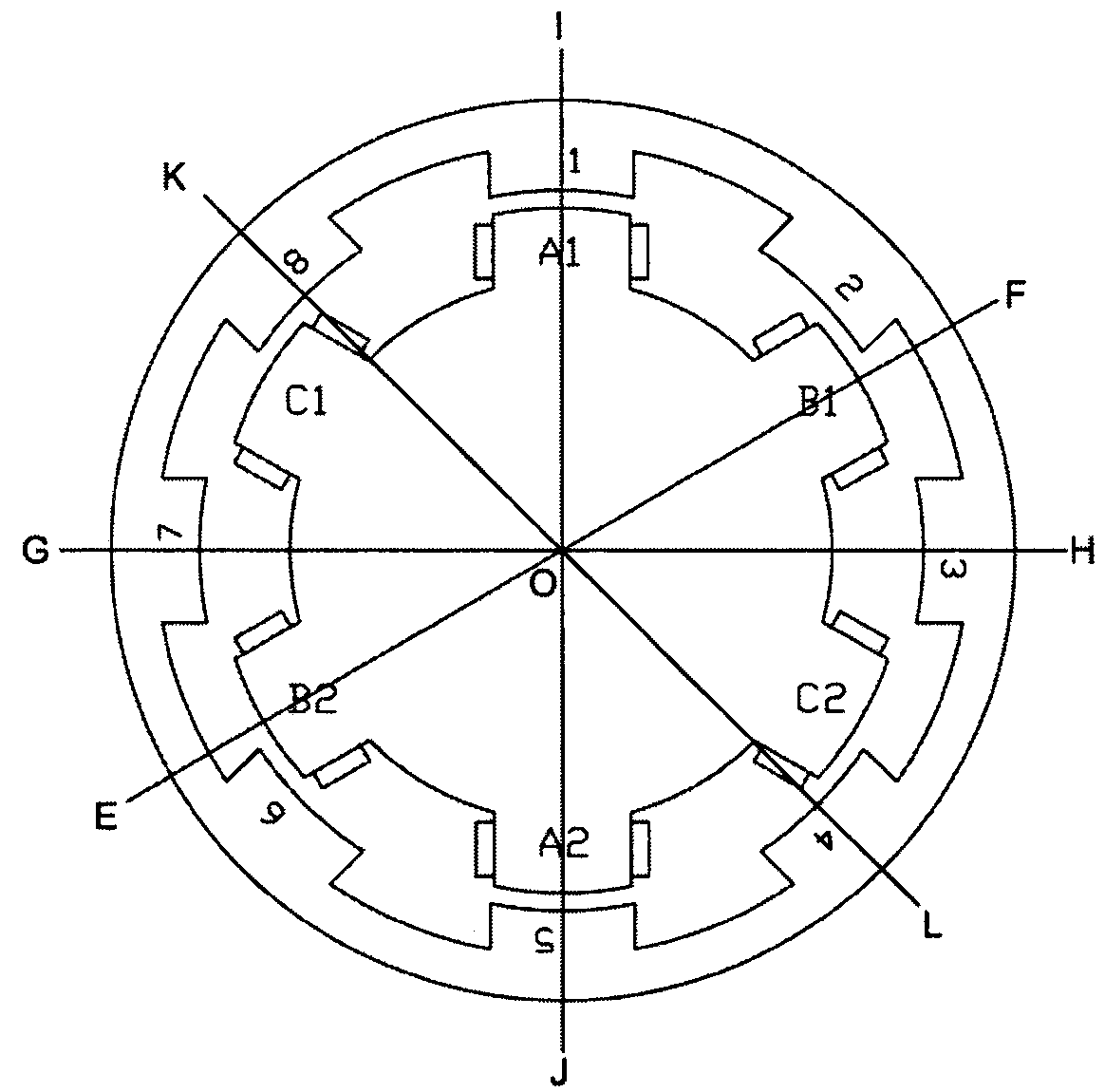 A Switched Reluctance Motor with Power Loss Self-locking Function