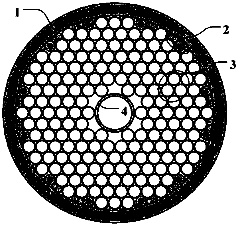 Hollow-core photonic band-gap fiber based on isolated anti-resonance layers