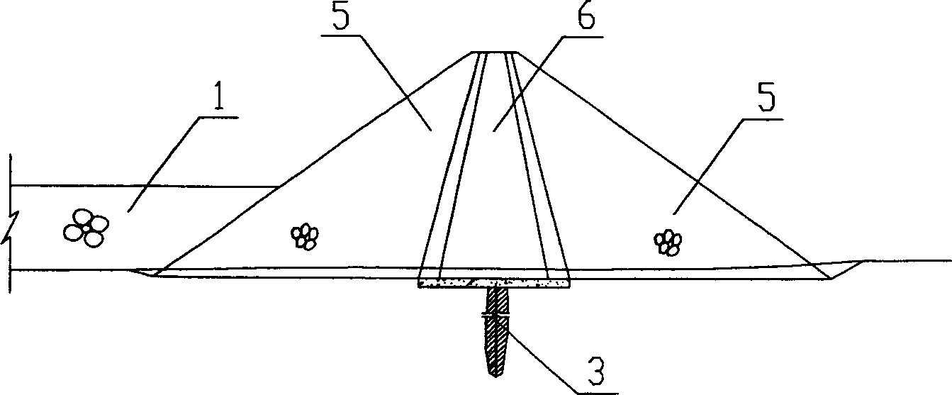 Mechanism for burying waste residue in reservoir bottom