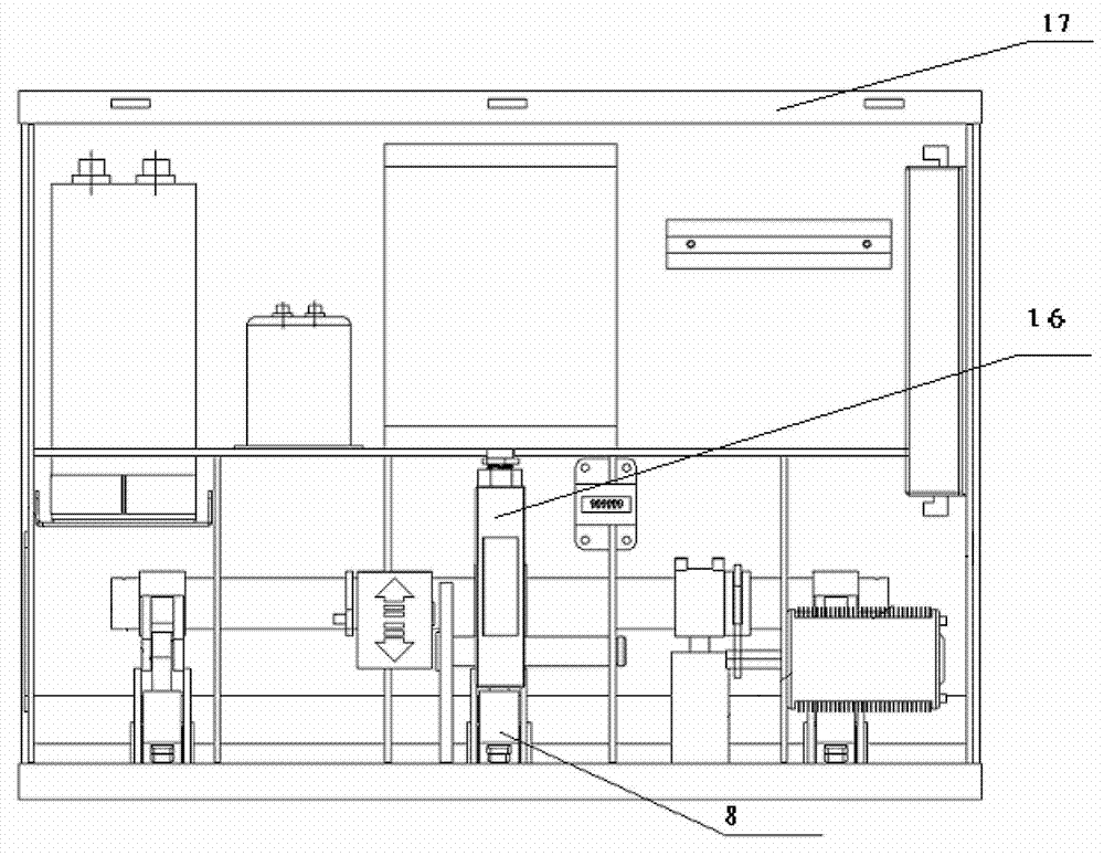 Permanent magnet breaker operation mechanism provided with emergency separating brake device