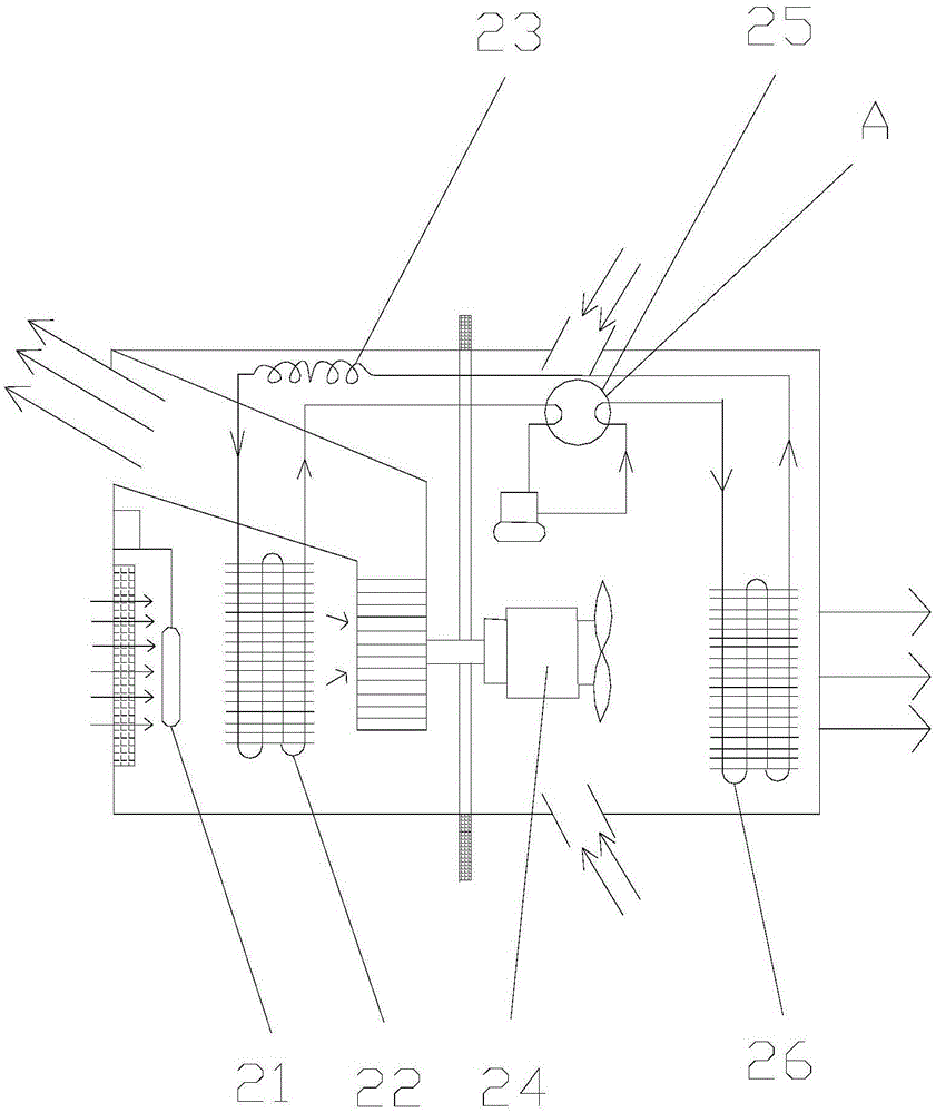 Low-power-consumption cloud computing cabinet heat radiation system