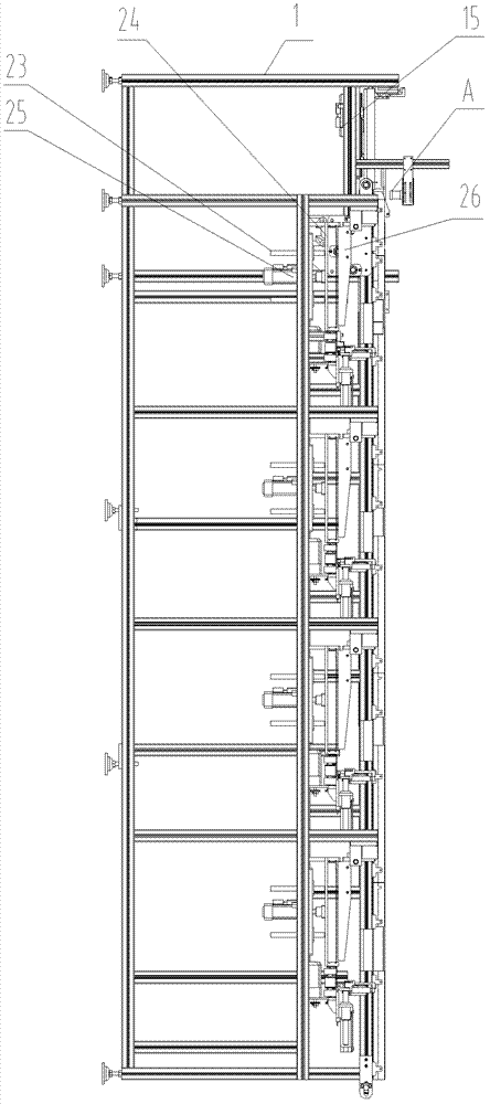 Soft magnetic size automatic sorting device