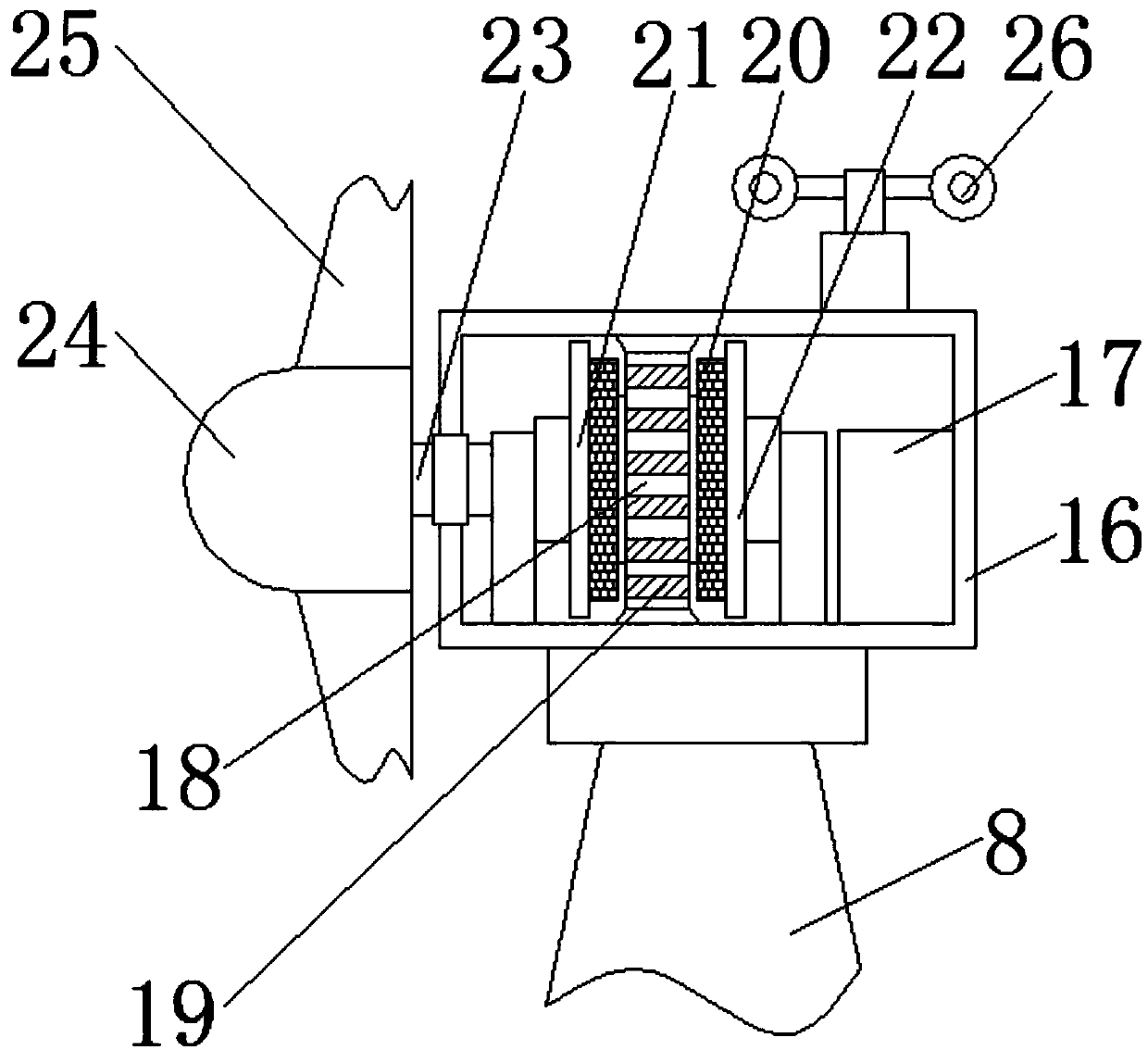 Wind power generation device with self-adjustment steering function