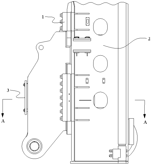 Disc connecting mechanism with multi-shaft sleeve supporting, rotary drilling rig and working method for rotary drilling rig