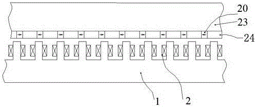 High-efficiency high-thrust double-sided linear motor with excitation regulation function