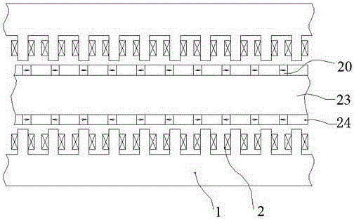 High-efficiency high-thrust double-sided linear motor with excitation regulation function