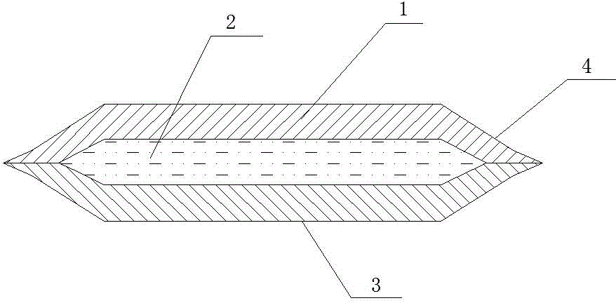 Hot-melt hemming method of water absorption paper