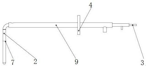 High-temperature flue gas flow on-line measuring probe