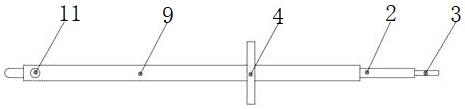 High-temperature flue gas flow on-line measuring probe