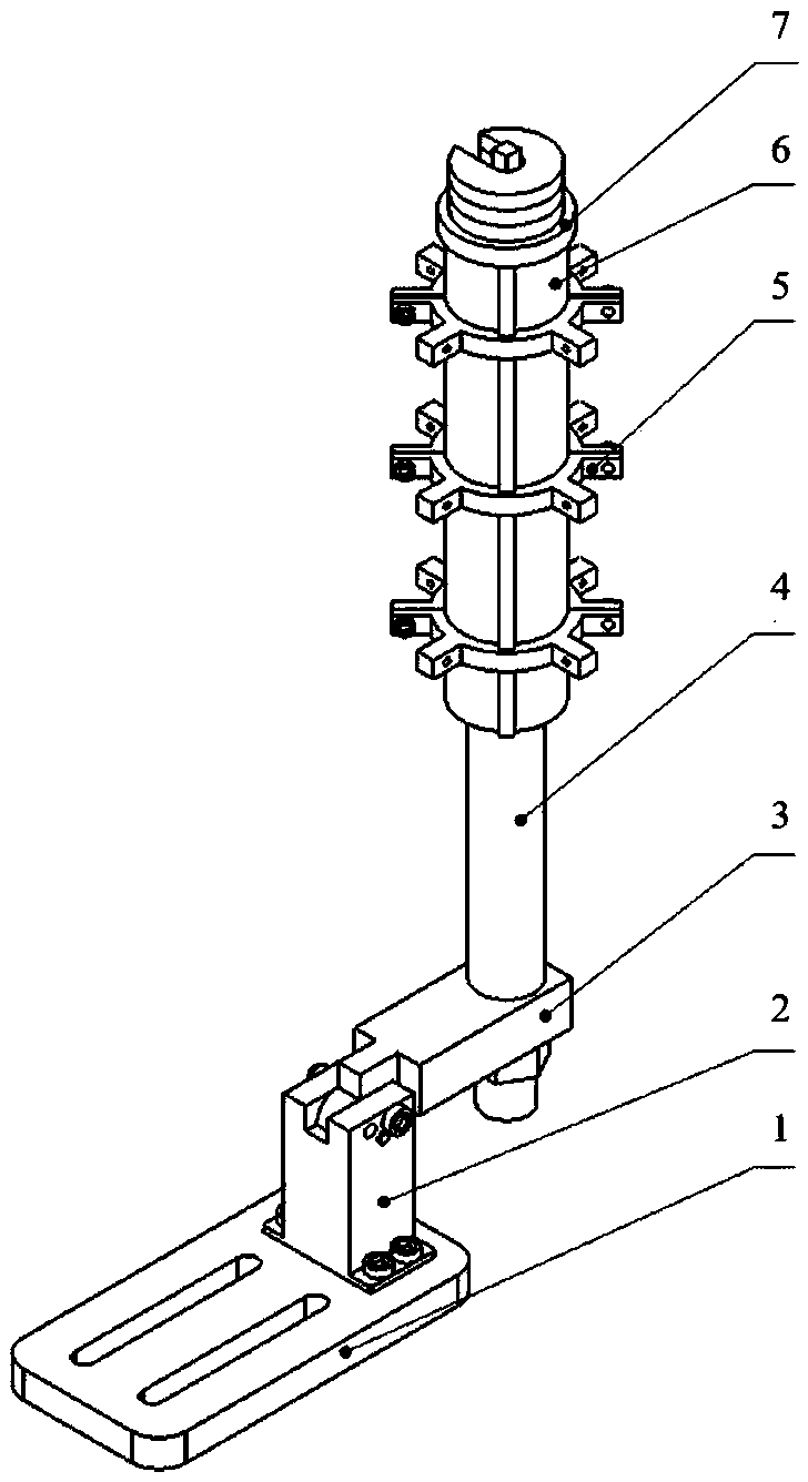 Calibration device and calibration method for rod type balance