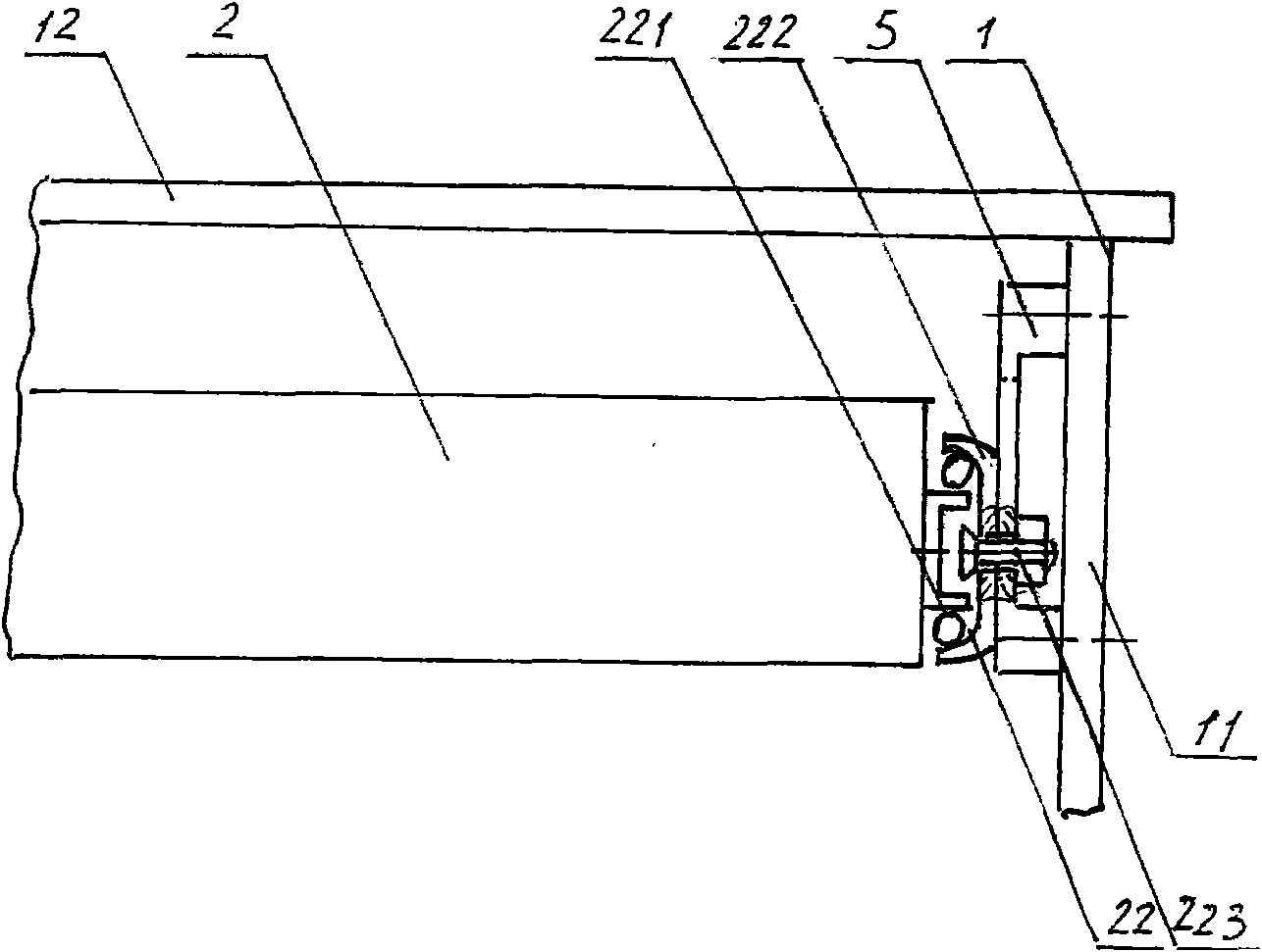 Computer writing desk with height-adjustable drawer