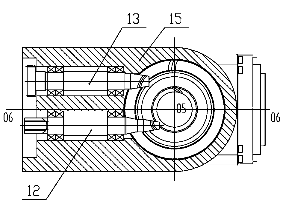 Hollow forearm and wrist structure for low-load industrial robot