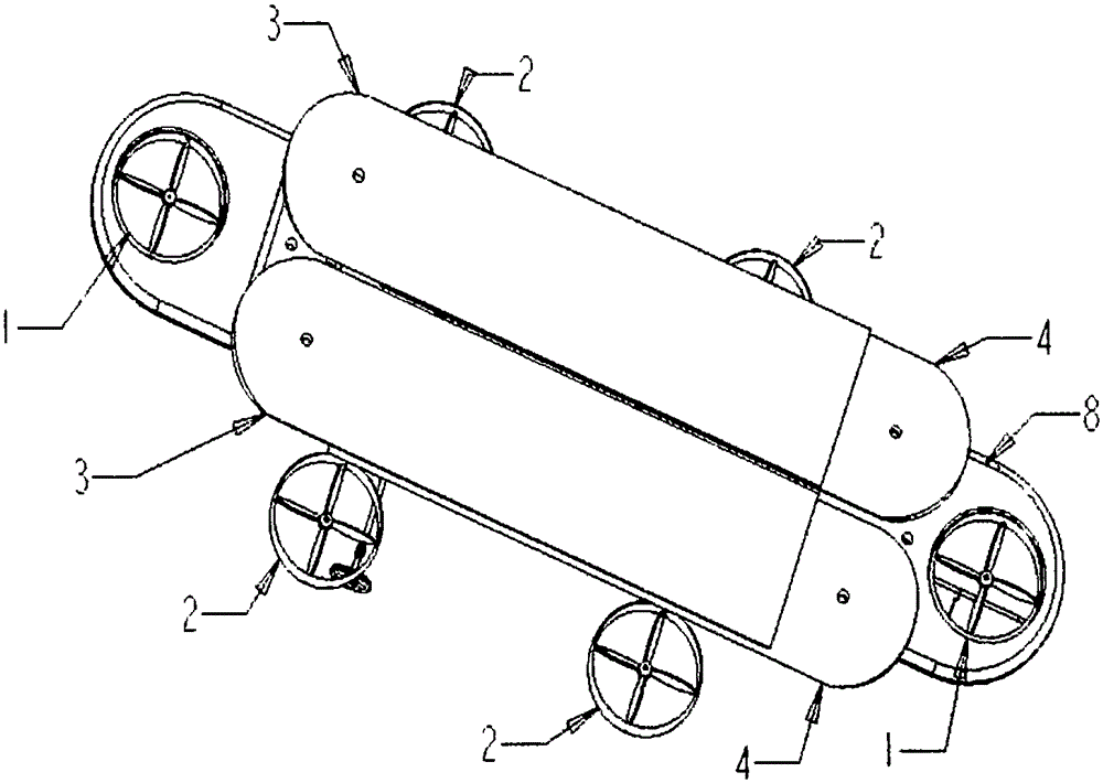 Multi-ducted-propeller variable-wing electric air vehicle