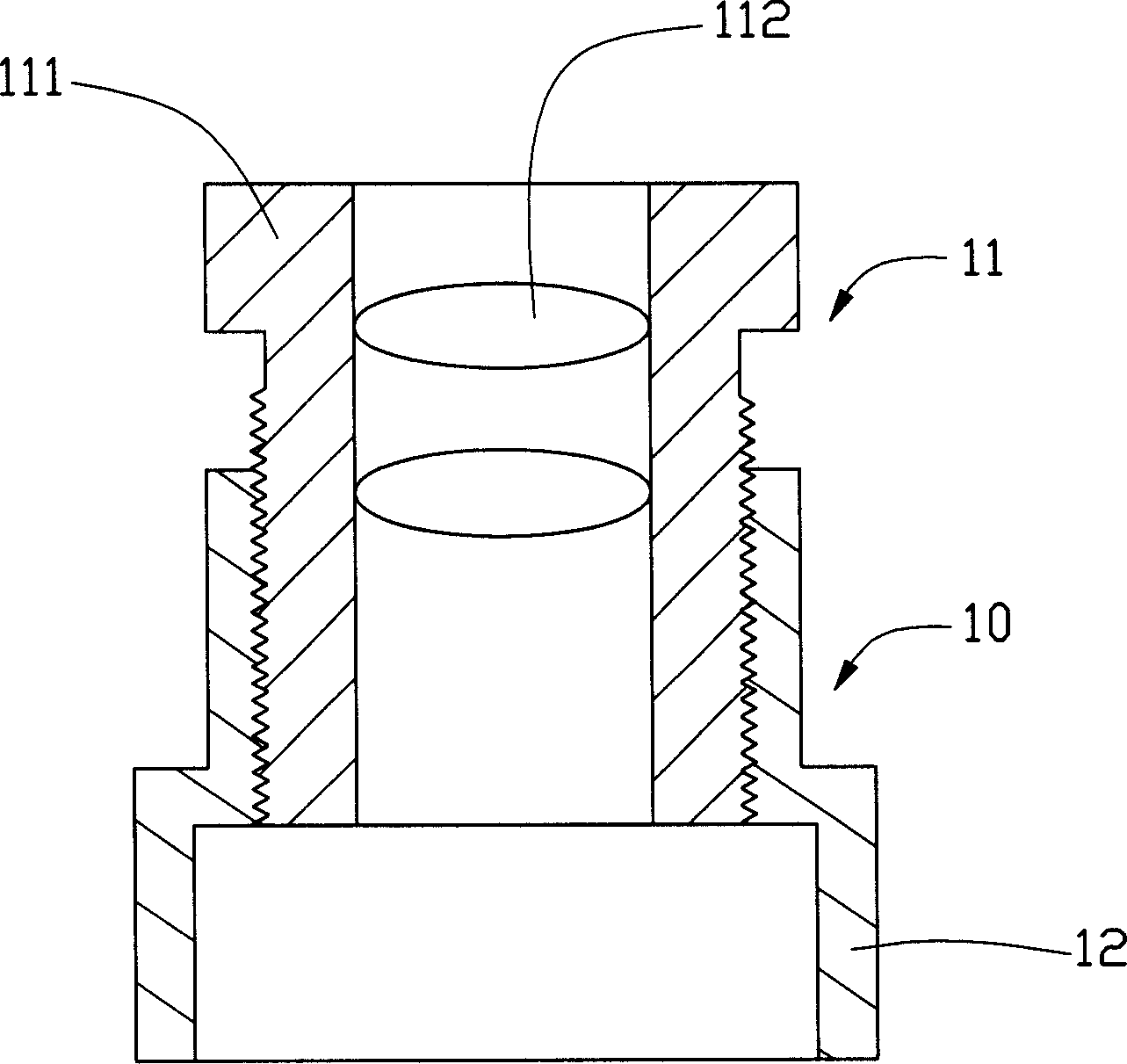 Lens module fixing arrangement and method