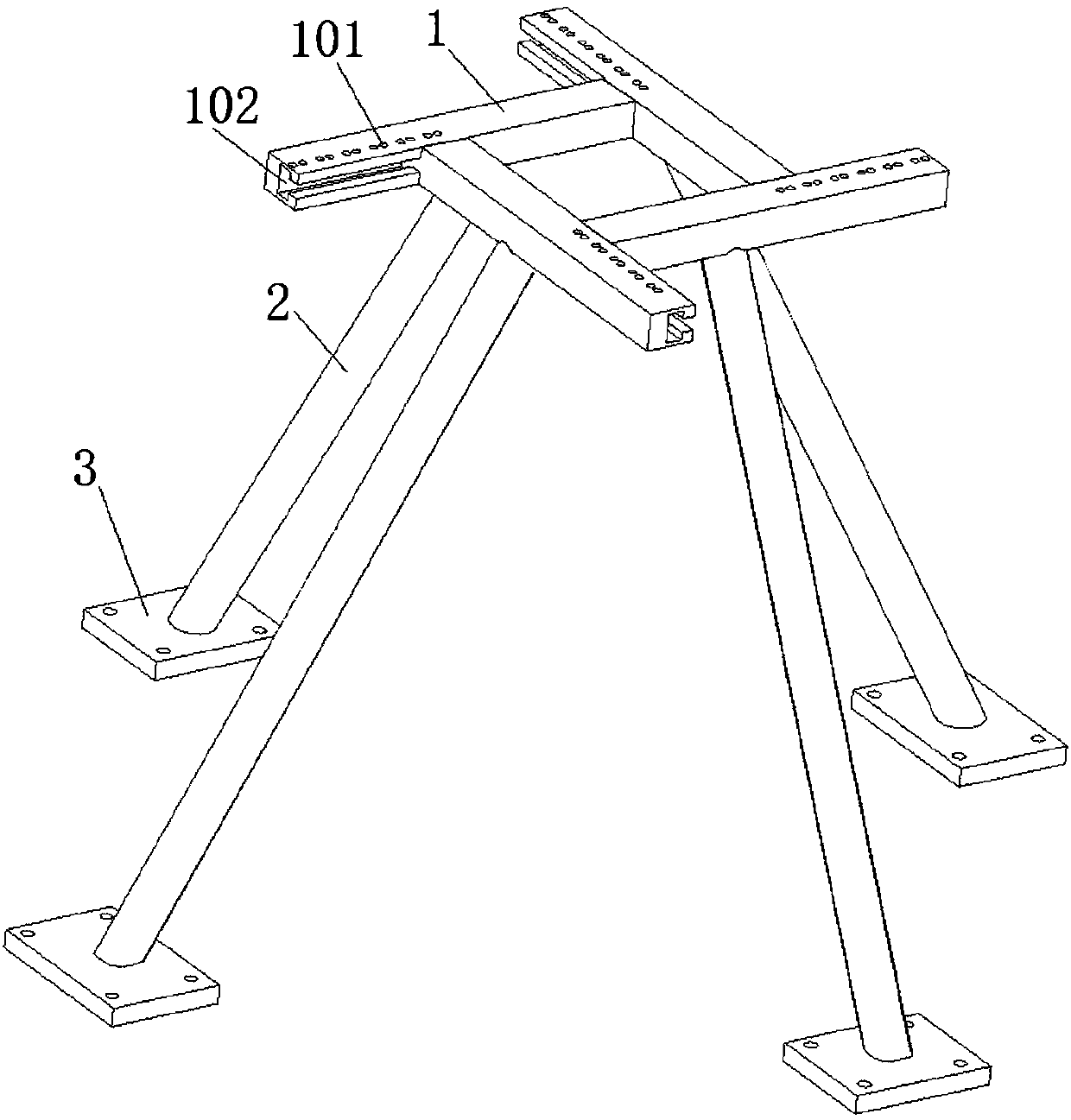 Conveniently adjustable cherry tree fixing device