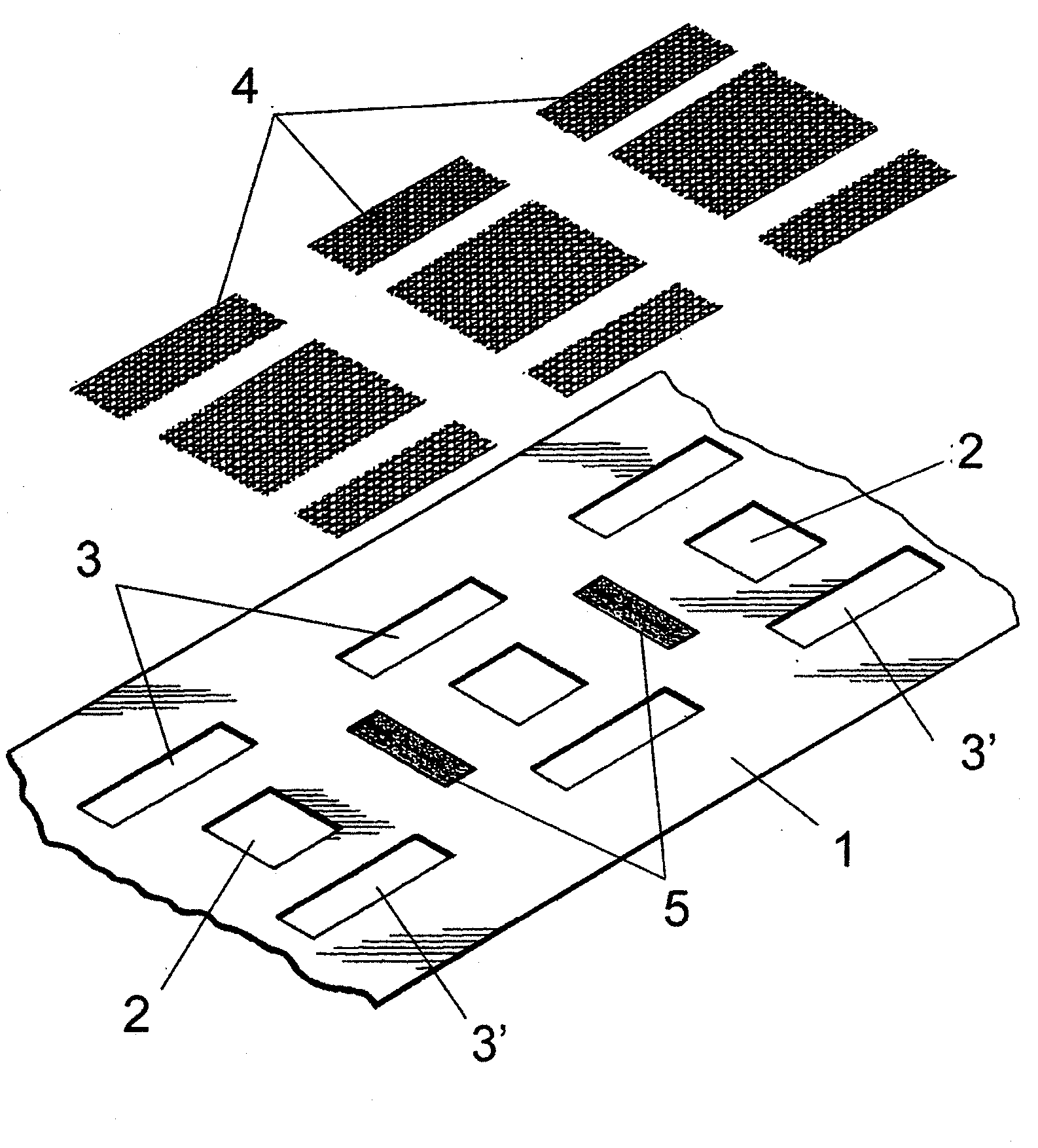 Continuous band for manufacturing bags for horticultural products and such like