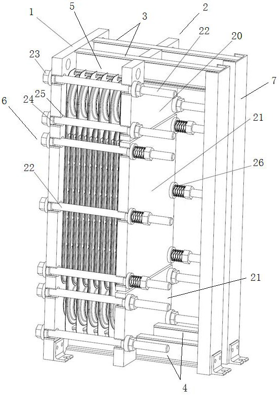 A waste heat recovery power generation heat exchanger