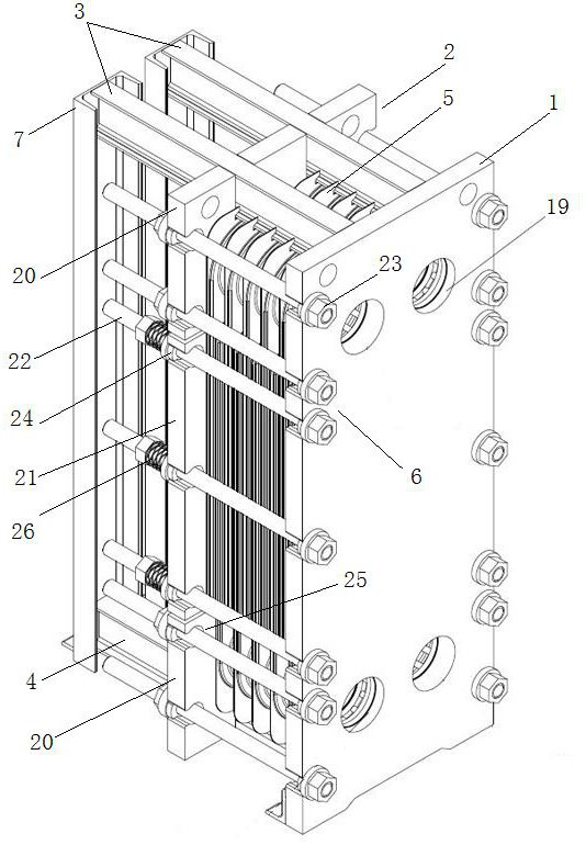 A waste heat recovery power generation heat exchanger