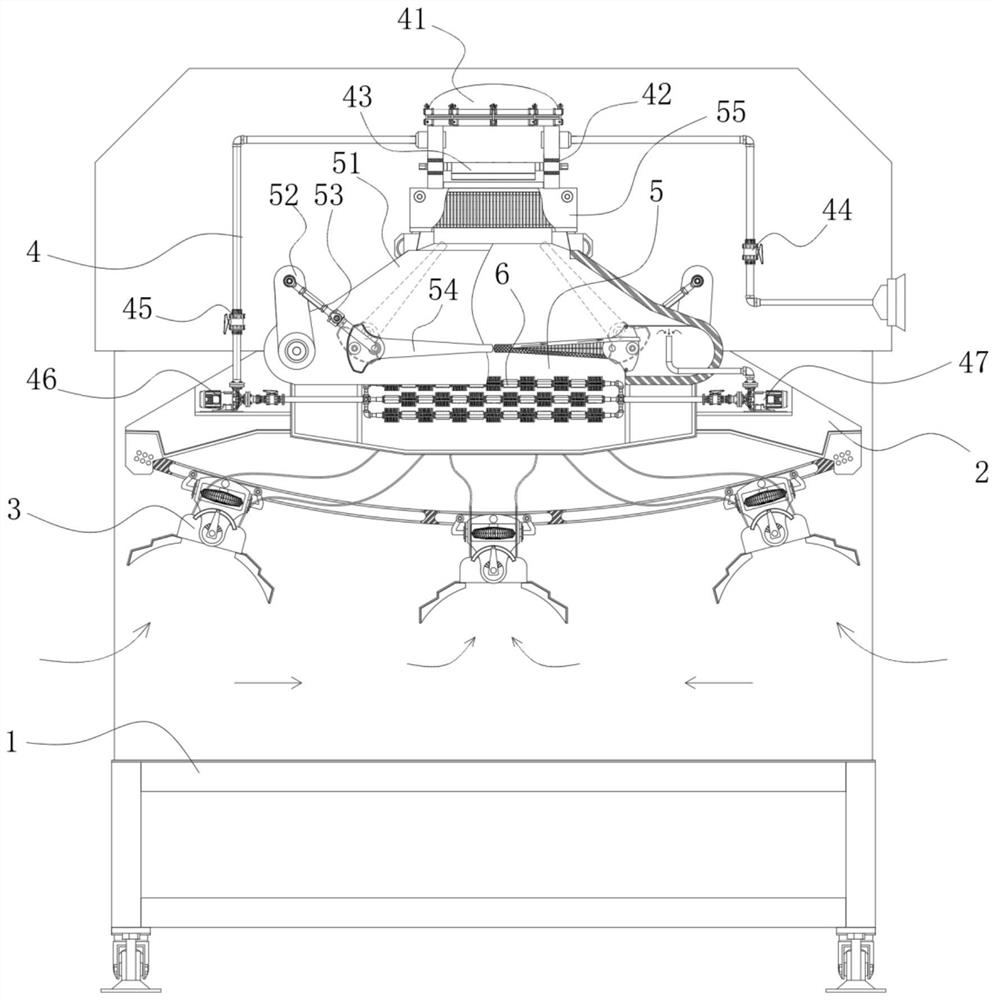 Air port type biological exhaust efficient filtering device