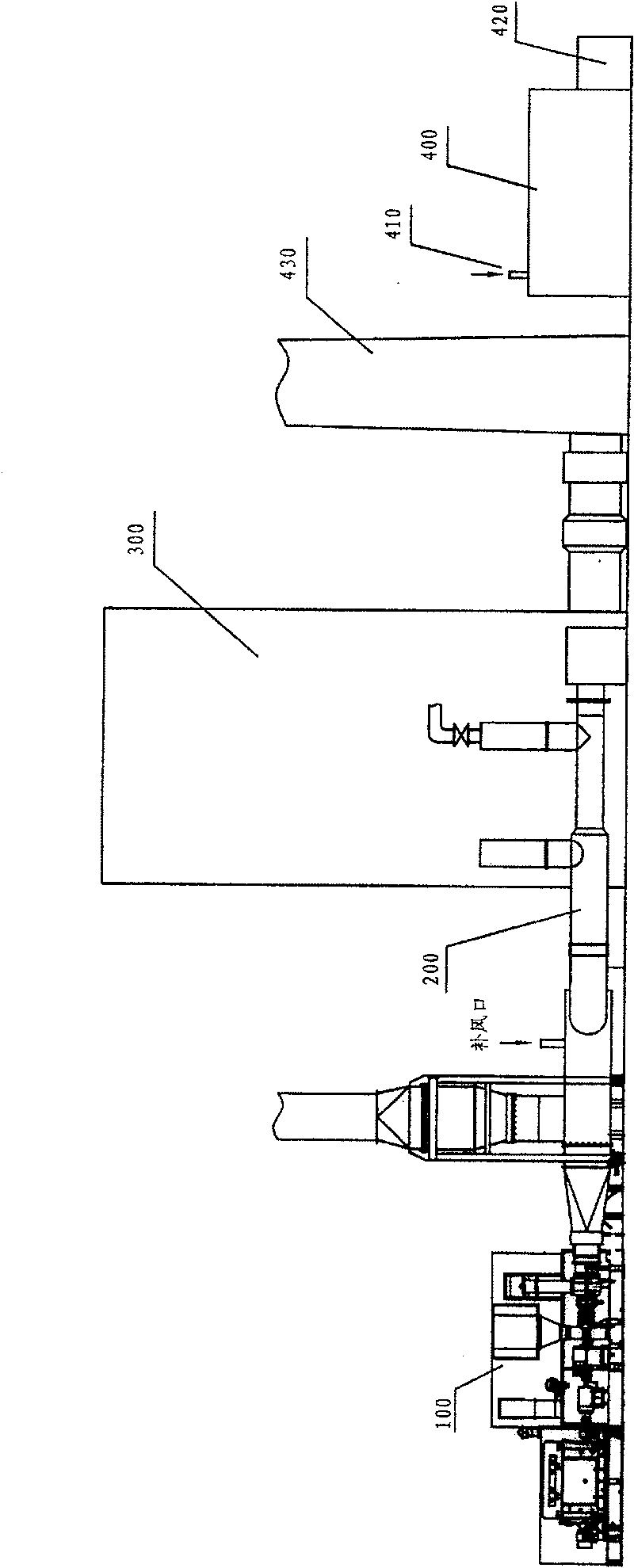 Combustion machine and steam turbine combined circulation system for gas boiler