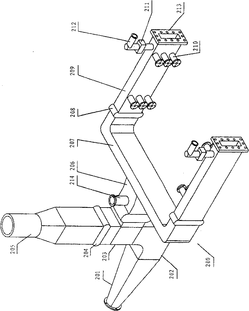 Combustion machine and steam turbine combined circulation system for gas boiler