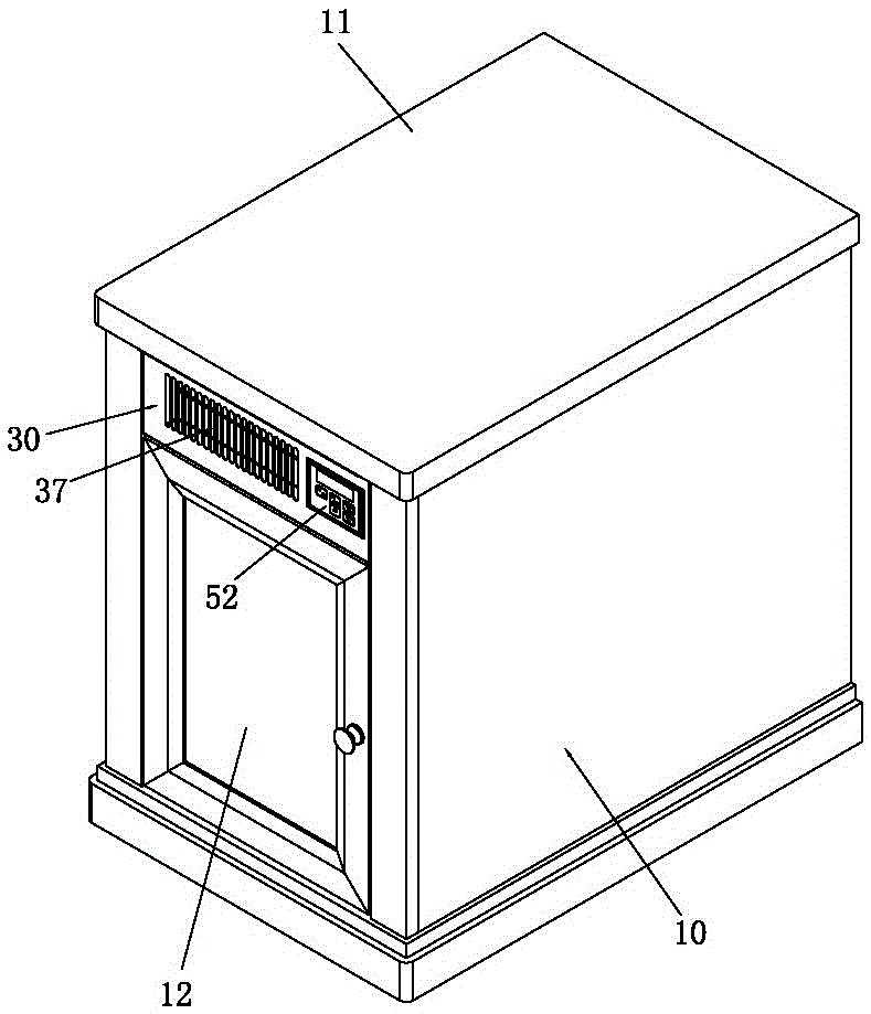 Convenient and practical heating table cabinet