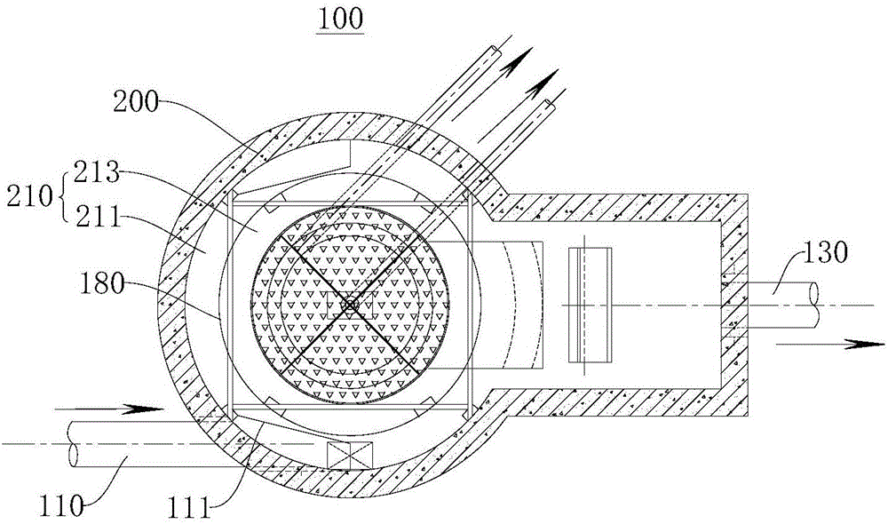 High-efficiency deslagging device and high-efficiency deslagging system