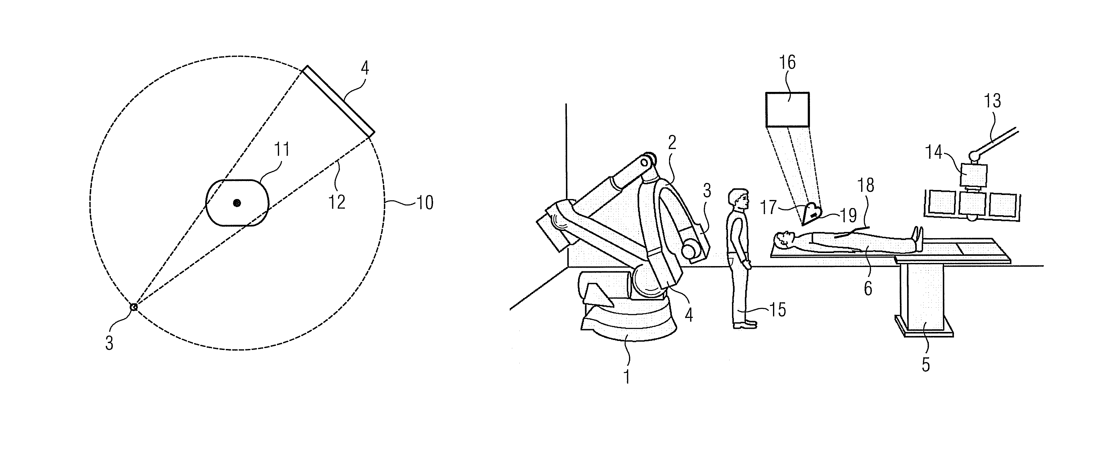 Method for representing interventional instruments in a 3D data set of an anatomy to be examined as well as a reproduction system for performing the method