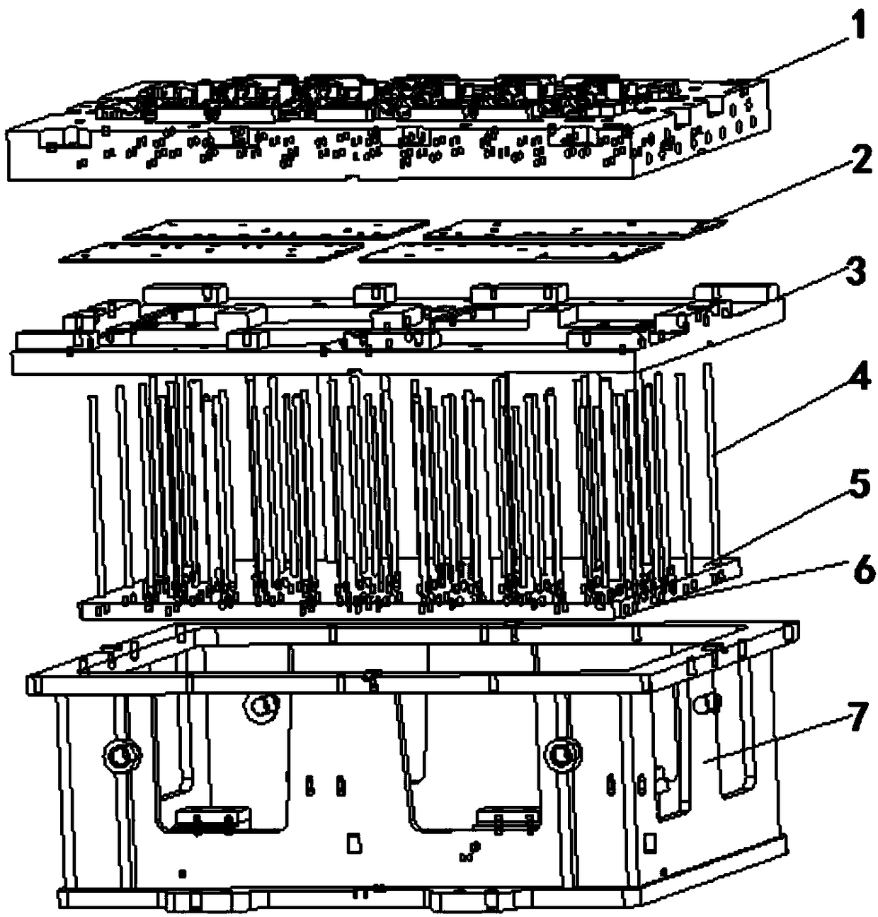 Centralizing mechanism of lower ejector core rod for sand casting die