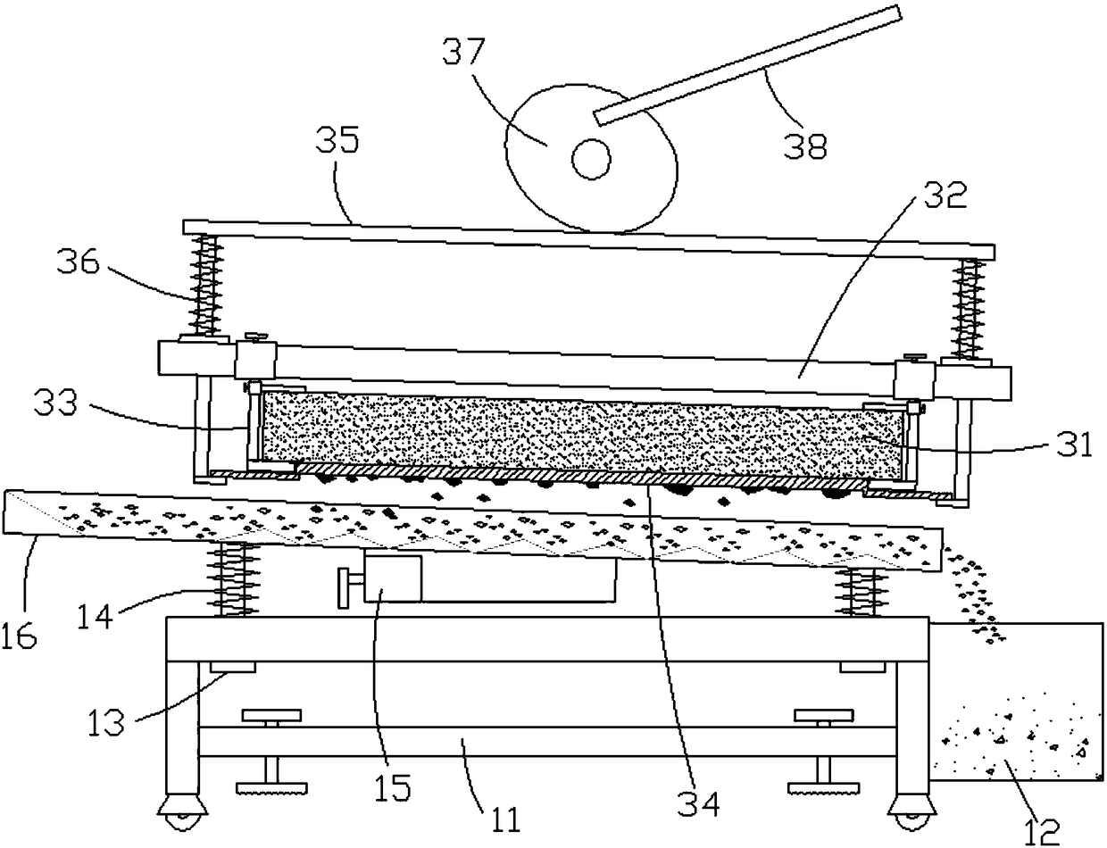 Scrap iron removing device