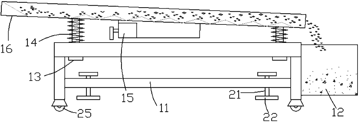 Scrap iron removing device