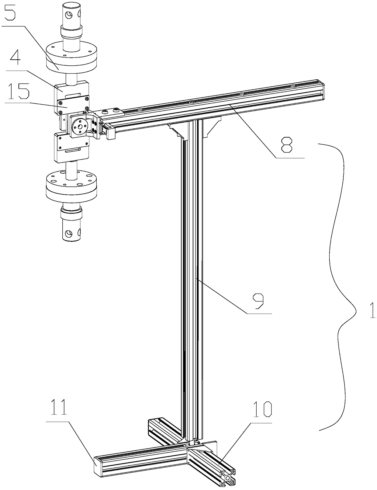 Sonoelastic coefficient calibration device for detecting residual stress of explosive through ultrasonic detection method