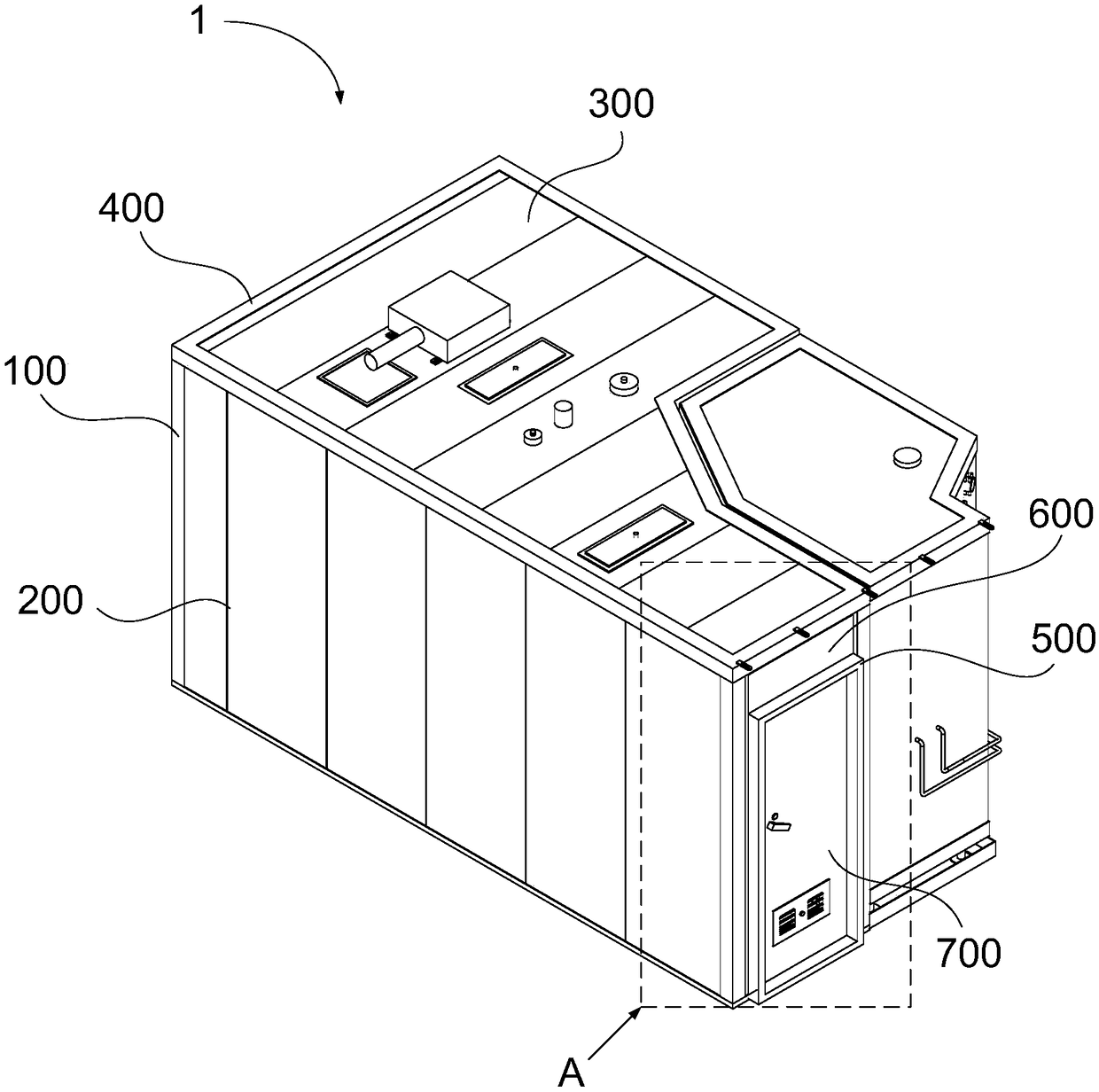 Modular living cabin and ship comprising same