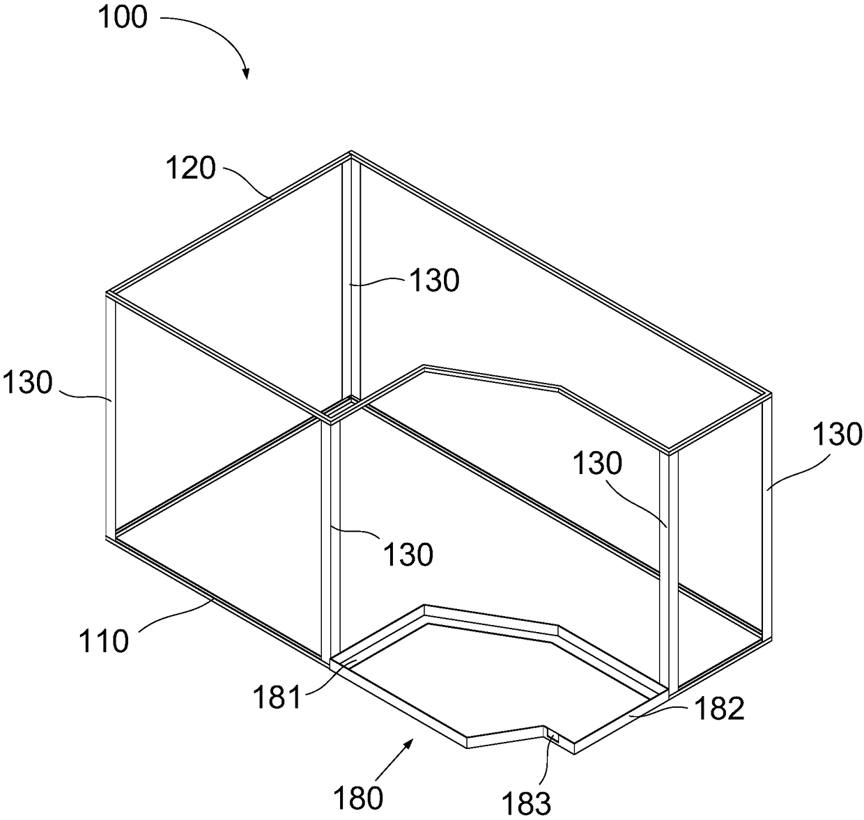 Modular living cabin and ship comprising same